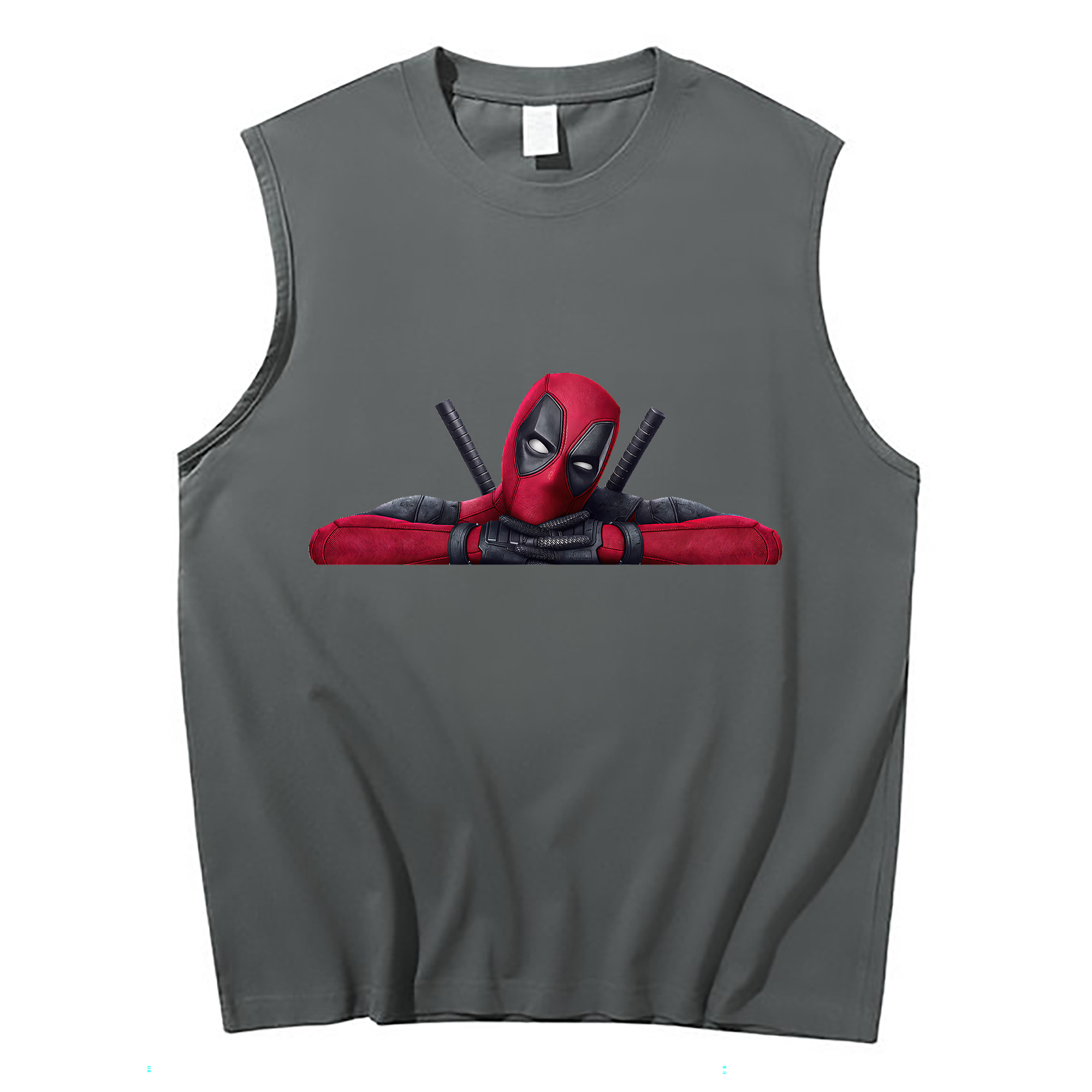 （画像用） Deadpool デッドプール コットン100％タンクトップ（フロントプリント）